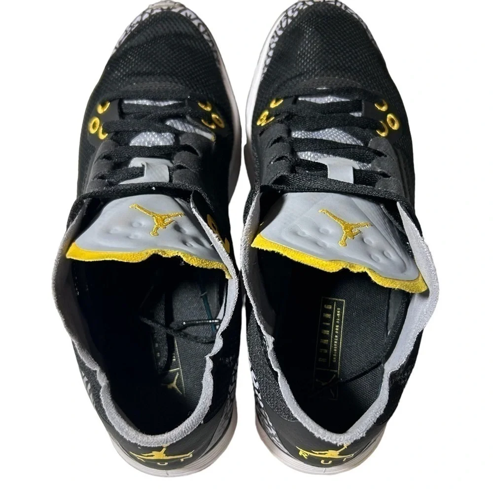 Nike Jordan 88 Racer Varsity Black Gray Maize Mens Run Gym AV1200-007 Size 8.5 - Picture 4 of 9